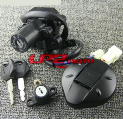 Interruptor de encendido tapa de gas juego de llaves de bloqueo de asiento para Yamaha XT660 XT660R XT660X 04-14 Foto 1 de 4