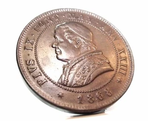 ROMA-Stato Pontificio (PIO IX) 4 Soldi 1868 - Bild 1 von 9