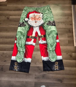 Dreamwave Christmas Santa Claus Fleece Pants Men’s Size 2XL NEW - Picture 1 of 11