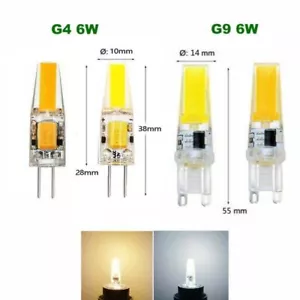 LED 5W 6W 8W 9W G9 G4 2W 3W 4W AC/DC 12V 220V Luce di mais Lampadina Corn Light - Foto 1 di 22