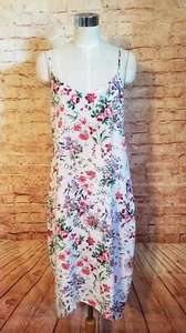 Vintage Style leichtes Sommer Baumwollmix Boho Hippie exotisches Blumen Kleid - Bild 1 von 6