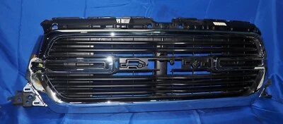 *NOTE* 2019-2024 Dodge Ram 1500 Front Chrome & Black Upper Grille  Assembly OEM - Image 1 of 4