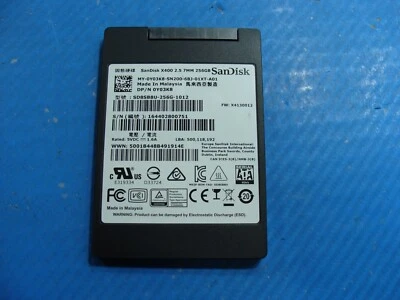 Dell 13 5378 SanDisk 256GB SATA 2.5" Solid State Drive SD8SB8U-256G-1012 Y03K8 - Image 1 of 2