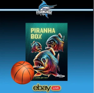 FishingWax Basketball Piranha Box Mystery Sports Card Box - 1/2 Card Per Box! - Picture 1 of 1