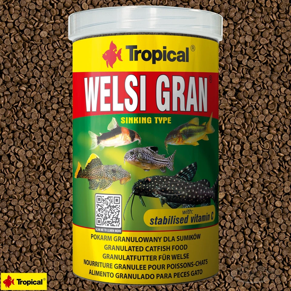 (15,31€/L) Tropical Welsi Gran 1L (1000ml) Granulat, Welsfutter
