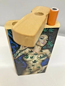 BOWL XXX 3" WOODEN DUGOUT BOX SET PIPA 2” METAL ONE HITTER TOBACCO SMOKING STASH - Picture 1 of 12