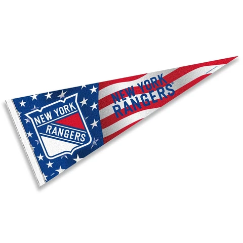New York Rangers Nation USA Americana Stars and Stripes Pennant Banner Flag Cover