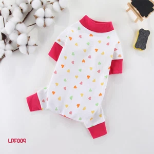 Dog Pajamas Pet Clothes For Dogs Cat Puppy Jumpsuit Sleepingwear Warm Coat Tops - Picture 1 of 21