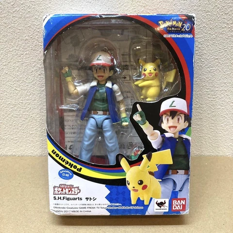 Bandai Pokémon Sh Figuarts Ash Satoshi Pikachu With Box Pokémon The Movie 20 Cover