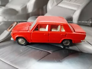 VAZ 2101 Lada Zhiguli ,1:43,red-orange. USSR Tantal Novoexport. Rare color! - Picture 1 of 9
