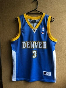 Allen Iverson #3 Vintage Jersey NBA Shirt Denver Nuggets Tee Mens Size M - Picture 1 of 12
