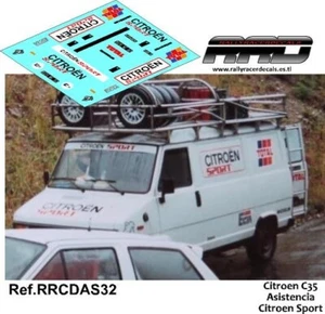 DECAL/CALCA 1/43; Citroen C35 Asistencia Citroen Sport - Imagen 1 de 2