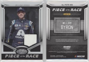 2018 Certified Piece of the Race /499 William Byron #POTR-WB