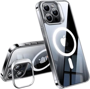 TORRAS iPhone 15 6.1", Pro Case, MagSafe, Kickstand, Shockproof - Clear - Picture 1 of 7