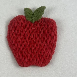Red Apple Sew On Applikation Patch 2x1,5 Inch Neu ohne Verpackung - Bild 1 von 2