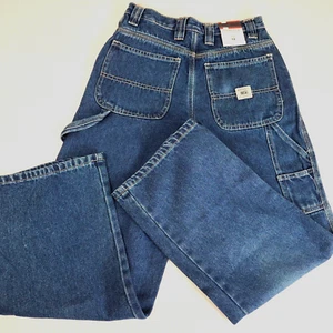 Y2K Bugle Boy Carpenter Jeans Boys Size 12 Ins 27 Blue Baggy Wide Leg Cotton - Bild 1 von 16