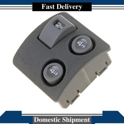 Interruptor Dorman montado no painel 4x4 4WD compatível com caminhonete Chevy GMC Blazer S10 S-15 - Imagem 1 de 3