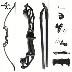 SF 56" Takedown Recurve Bow Pro Set, Aluminum Alloy Limbs Ergonomic, 30-55lbs - Picture 1 of 7