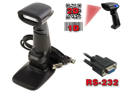 Handbrause Scanner Pro RS232 Laserscanner 1D UPC EAN GS1 2D Qr Code Datamatrix - Bild 1 von 3
