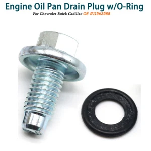 Tapón de drenaje del cárter de aceite del motor con sello con junta tórica para GM Buick Cadillac 9L8Z6730A - Imagen 1 de 7