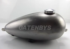 New Motorcycle Fuel TANK + CAP Peanut 10L Custom Cafe Racer Harley Chopper - Picture 1 of 21