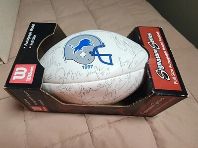 Fútbol americano Wilson Autograph Series Detroit Lions 1997 - ¡Nuevo en caja! Foto 1 de 3