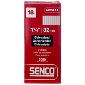 Senco AX15EAA Electro Galvanized Steel Straight Stick Brad Nails 1-1/4 L in. - Picture 1 of 6