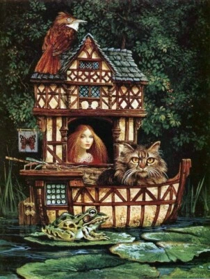 James Christensen- The Tudor Houseboat - Limited Edition - Autographed by James - Image 1 of 4