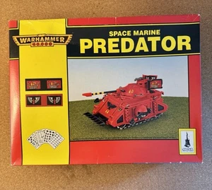Warhammer 40k Space Marine Mk1 Predator Tank Rogue Trader Oop Box Blood Angels - Imagen 1 de 13