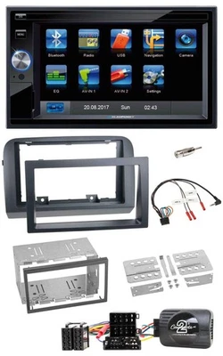 Blaupunkt Lenkrad USB Bluetooth TMC 2DIN Navigation für Fiat Croma 2005-2010 - Bild 1 von 4
