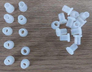 Top Hat Bush Bushing nylon ID 4.8mm OD 6.4mm 11mm tall x25 pcs 25 pk engineering - Picture 1 of 7