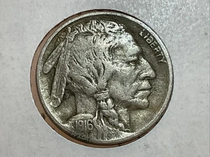 1916 Buffalo Nickel in extra fine - Picture 1 of 2