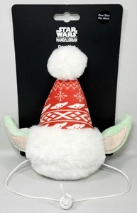 Star Wars Yoda Haustier Mütze Weihnachtskostüm | Mandalorianer | Katze Hund Einheitsgröße rot  - Bild 1 von 3