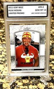 Hulk Hogan 2011 Hoja NSCC PROMOCIÓN NACIONAL GRADUADA GEMA-COMO NUEVA 10 #PR-8. Certificado de autenticidad! - Imagen 1 de 5