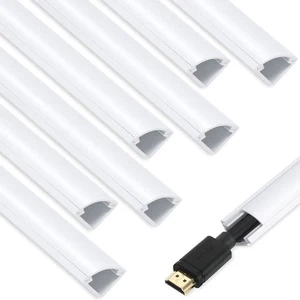 Corner Cable Concealer, Corner Cord Hider for One Cord, Wire Covers 136in  - Picture 1 of 10