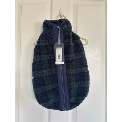 NWT Vineyard Vines Pet Supershep High Pile Fleece Charleston Green Dog Vest - Image 1 of 4