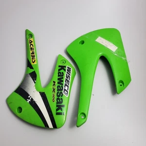2005 2013 Kawasaki KX85 Radiator Shrouds Side Cover Panel Guard - Foto 1 di 7