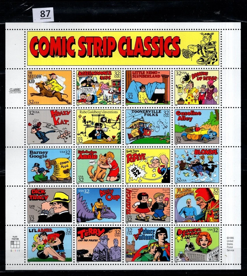 OB EE. UU. 1995 - MNH - PERROS, DINOSAURIOS, CÓMIC Foto 1 de 1