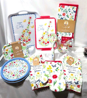 Lot 10X New Dolly DG KItchen Collection WILDFLOWER Print Snack Box Food Storage - Image 1 of 4
