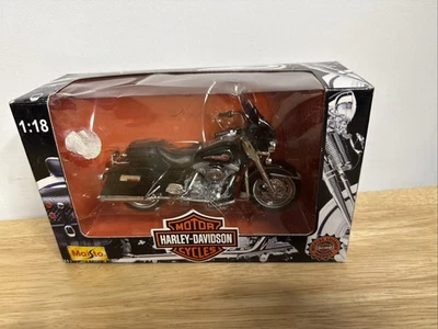 Harley Davidson 1997 FLHR Road King motocicleta diecast 1:18 Foto 1 de 4