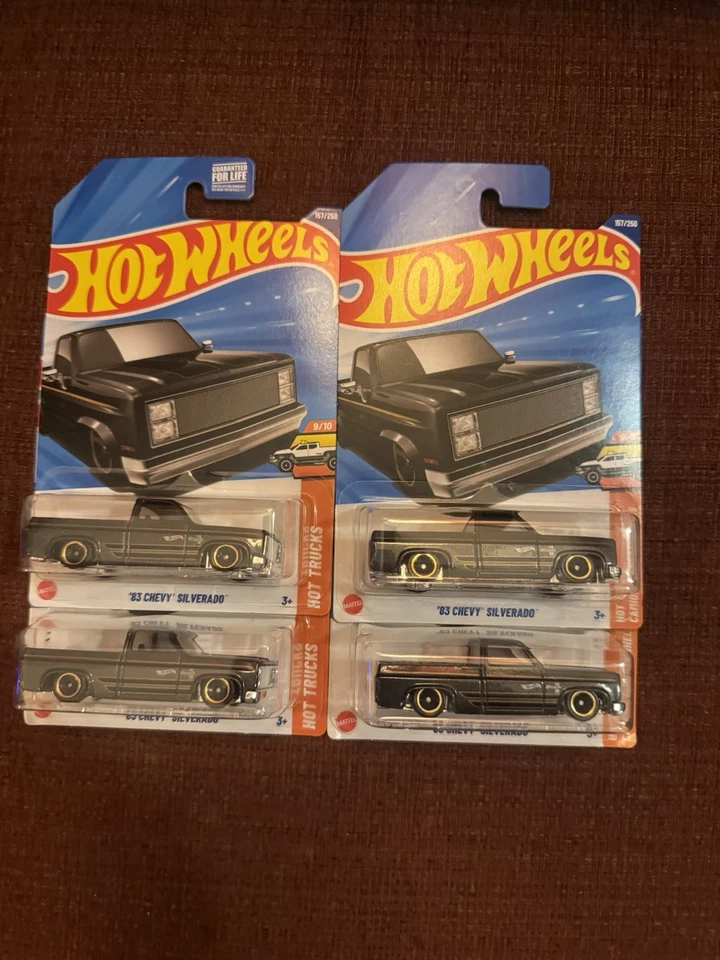 Hot Wheels 2025 '83 Chevy Silverado Gris Lote de 4 Foto 1 de 1