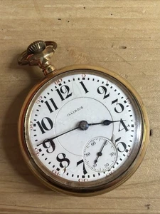Orologio da tasca 1911 Illinois 21j 18s grado 89 modello 6 C9  - Foto 1 di 9