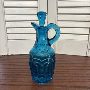 Vintage LE Smith Blue Moon And Stars Cruet - Imagen 1 de 6
