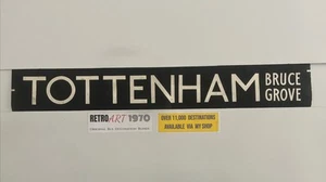 Tottenham Bruce Grove - London Bus Destination 11.6 1970’s Blind 42” - Picture 1 of 14