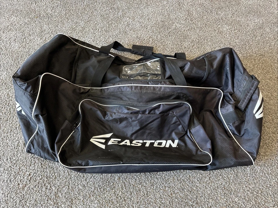 Easton Large Equipment Bag Hockey Softball Sports Black 41x16x16 With Wheels - Image 1 of 4
