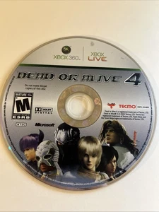 Dead or Alive 4 - (Microsoft Xbox 360, 2007) Disc Only. Tested! Ships Fast - Picture 1 of 2