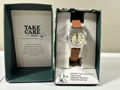 RARE TIMEX x PEANUTS SNOOPY EXPEDITION WATCH TAKE CARE TW4B25100 - Image 1 of 4