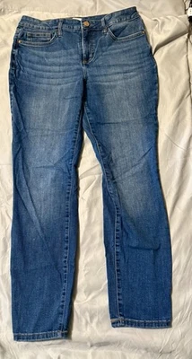 Jeans Lauren Conrad Feminino 12 Azul Skinny Jeans Cintura Média Elástico Estilo Clássico - Imagem 1 de 3
