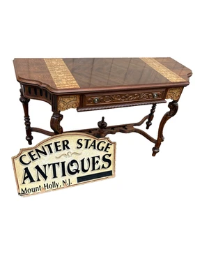 66885 Antiguo Aparador Abatible Mesa de Comedor con Cajón Foto 1 de 4