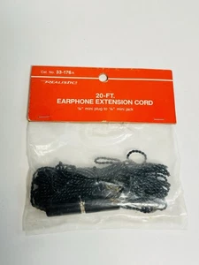 Radioshack Earphone Extension Cord 20ft Realistic 33-176A NEW - Picture 1 of 3